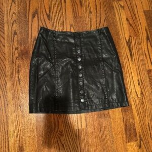 Free people button up skirt